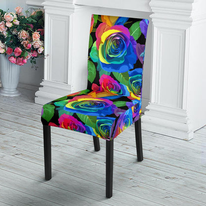 Rose Pattern Print Design RO02 Dining Chair Slipcover-JORJUNE.COM