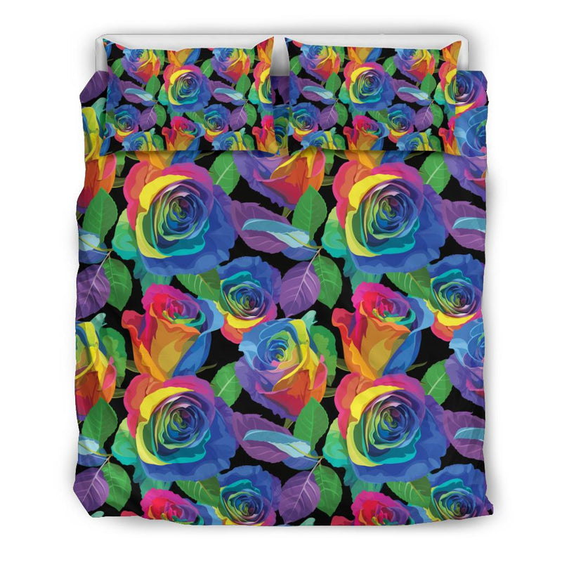 Rose Pattern Print Design RO02 Duvet Cover Bedding Set-JORJUNE.COM