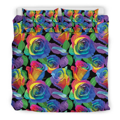 Rose Pattern Print Design RO02 Duvet Cover Bedding Set-JORJUNE.COM