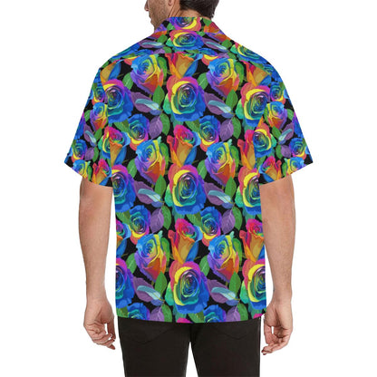 Rose Pattern Print Design RO02 Men Hawaiian Shirt-JorJune