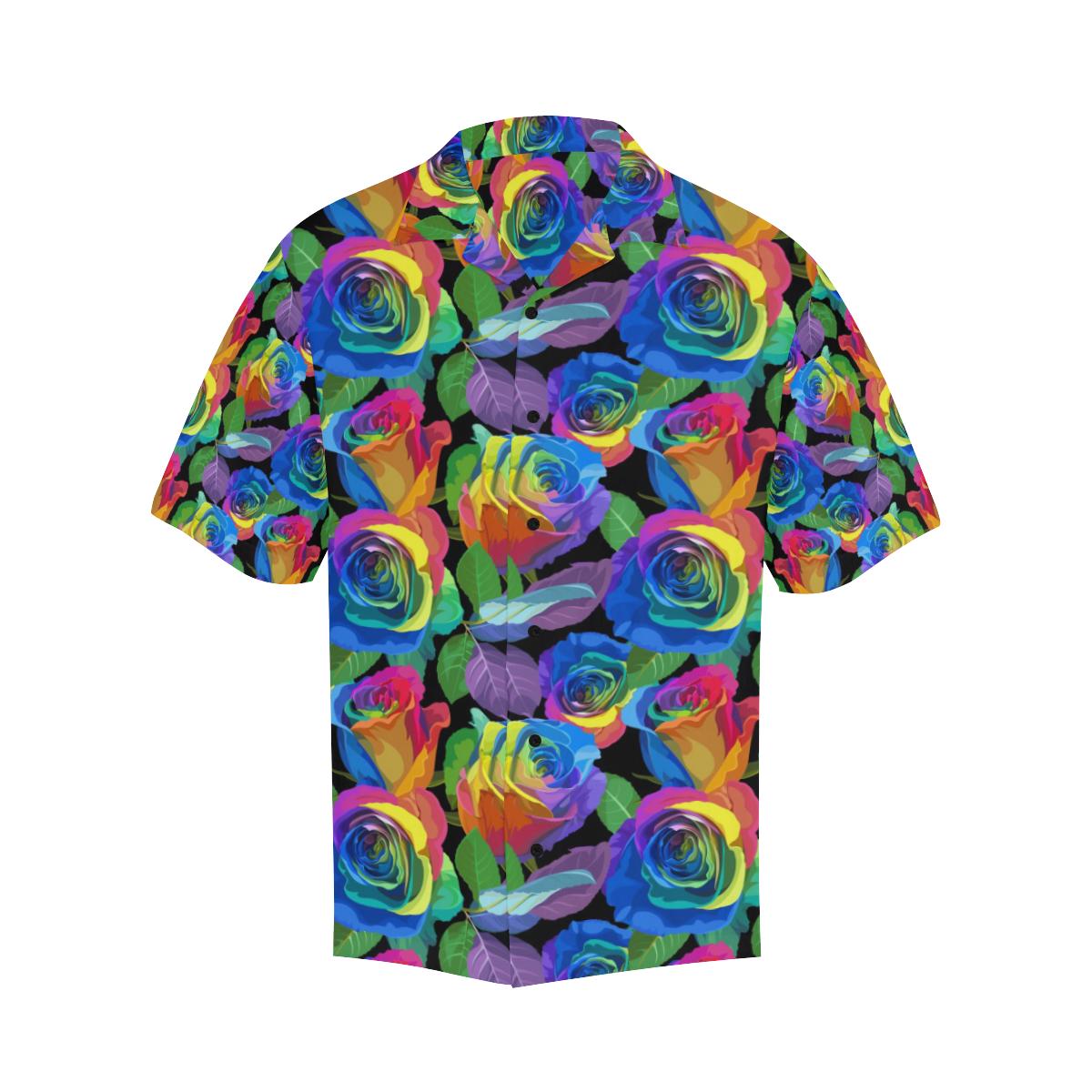 Rose Pattern Print Design RO02 Men Hawaiian Shirt-JorJune