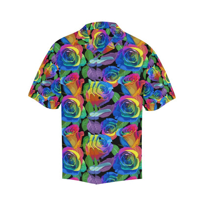 Rose Pattern Print Design RO02 Men Hawaiian Shirt-JorJune