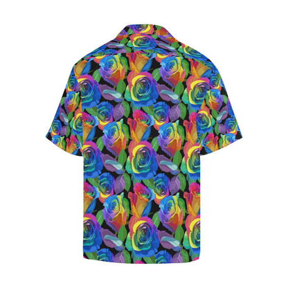 Rose Pattern Print Design RO02 Men Hawaiian Shirt-JorJune