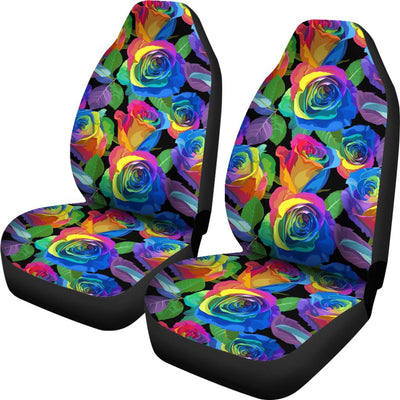 Rose Pattern Print Design RO02 Universal Fit Car Seat Covers-JorJune