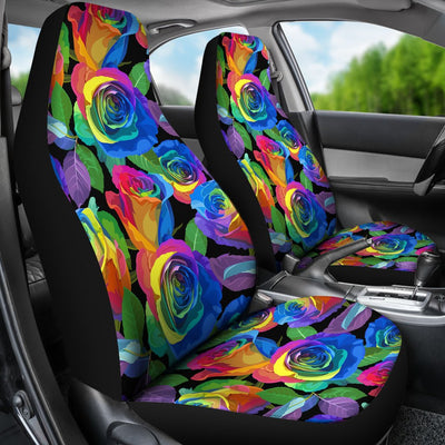 Rose Pattern Print Design RO02 Universal Fit Car Seat Covers-JorJune