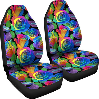 Rose Pattern Print Design RO02 Universal Fit Car Seat Covers-JorJune