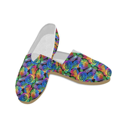Rose Pattern Print Design RO02 Women Casual Shoes-JorJune.com