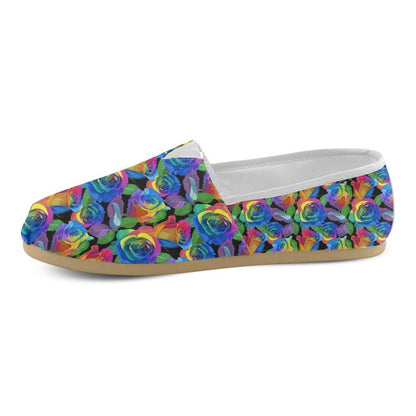 Rose Pattern Print Design RO02 Women Casual Shoes-JorJune.com