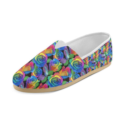 Rose Pattern Print Design RO02 Women Casual Shoes-JorJune.com