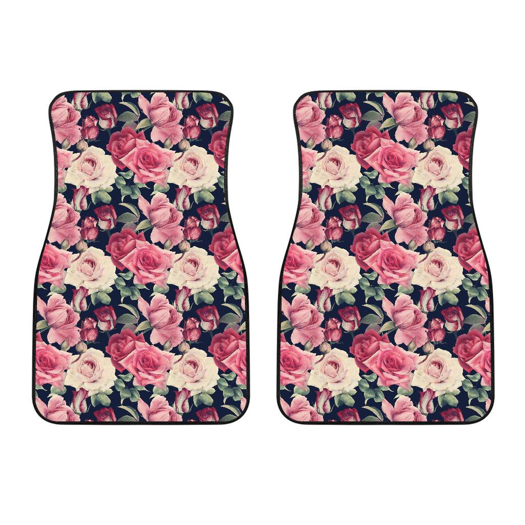 Rose Pattern Print Design RO05 Car Floor Mats-JORJUNE.COM