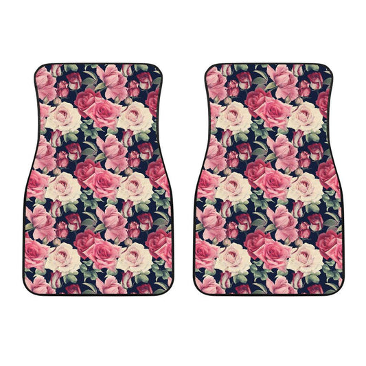Rose Pattern Print Design RO05 Car Floor Mats-JORJUNE.COM