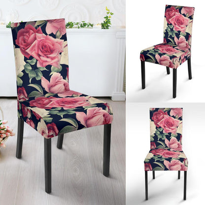 Rose Pattern Print Design RO05 Dining Chair Slipcover-JORJUNE.COM