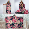 Rose Pattern Print Design RO05 Hooded Blanket-JORJUNE.COM