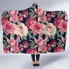 Rose Pattern Print Design RO05 Hooded Blanket-JORJUNE.COM