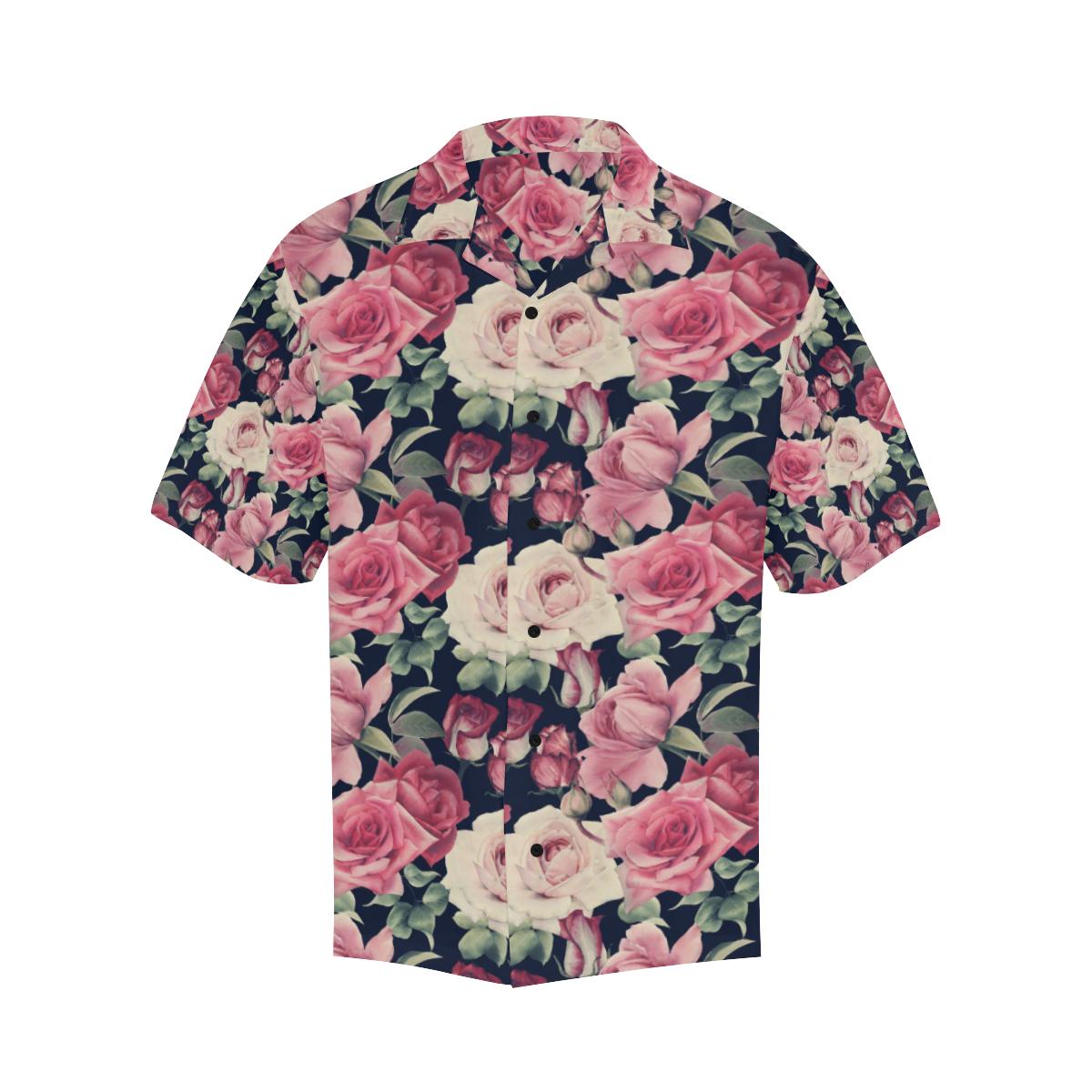 Rose Pattern Print Design RO05 Men Hawaiian Shirt-JorJune