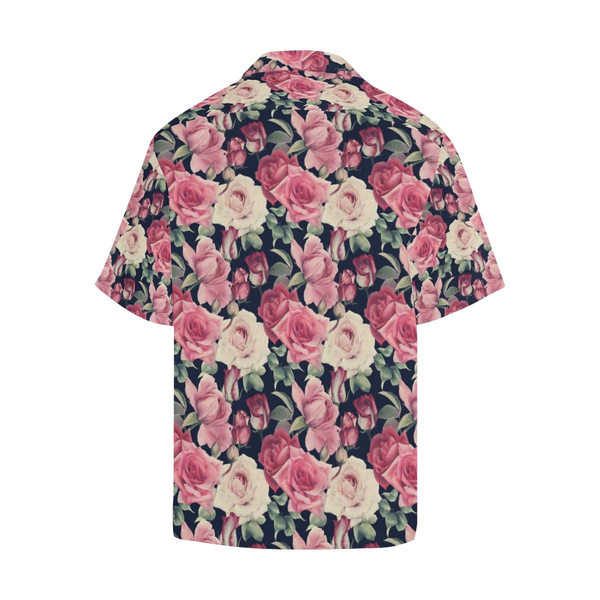 Rose Pattern Print Design RO05 Men Hawaiian Shirt-JorJune