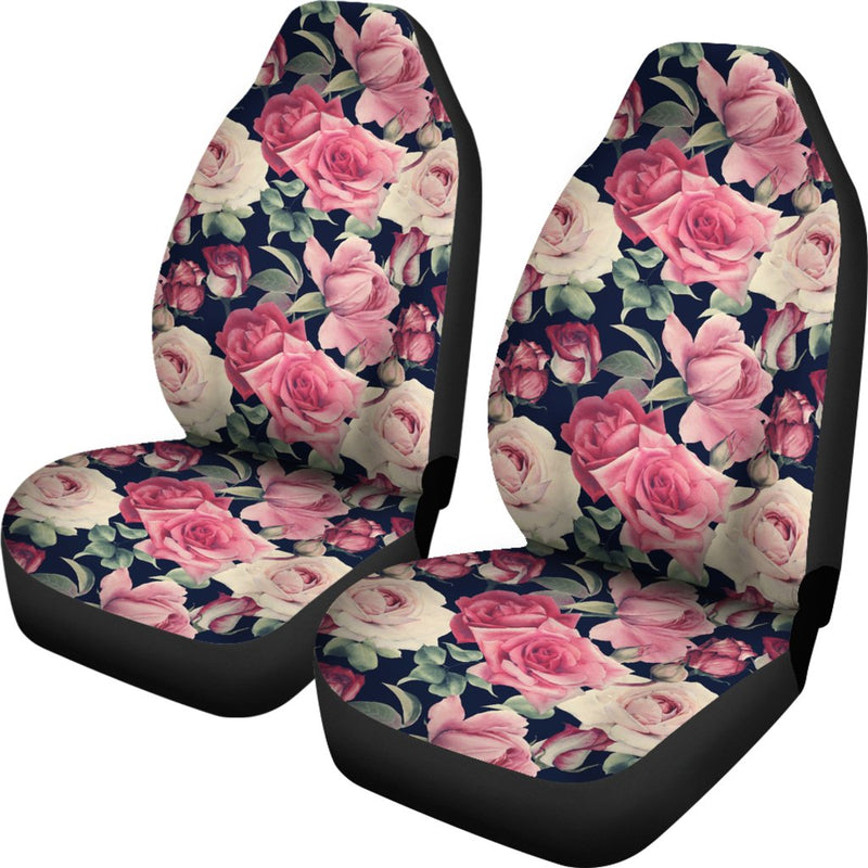 Rose Pattern Print Design RO05 Universal Fit Car Seat Covers-JorJune