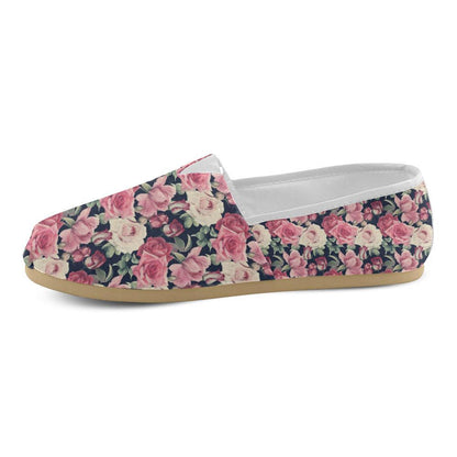 Rose Pattern Print Design RO05 Women Casual Shoes-JorJune.com
