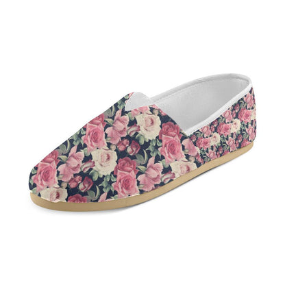 Rose Pattern Print Design RO05 Women Casual Shoes-JorJune.com