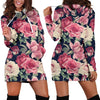 Rose Pattern Print Design RO05 Women Hoodie Dress