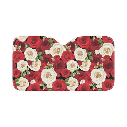 Rose Pattern Print Design RO06 Car Sun Shade-JorJune