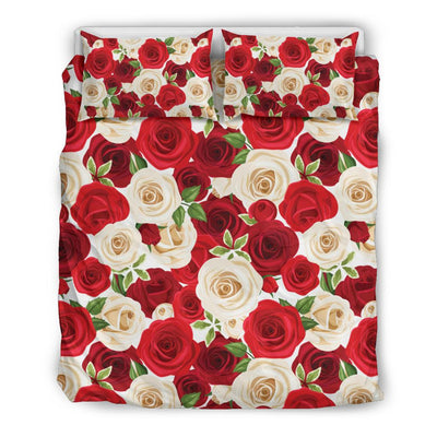 Rose Pattern Print Design RO06 Duvet Cover Bedding Set-JORJUNE.COM