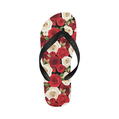 Rose Pattern Print Design RO06 Flip Flops-JorJune