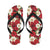 Rose Pattern Print Design RO06 Flip Flops-JorJune