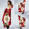 Rose Pattern Print Design RO06 Hooded Blanket-JORJUNE.COM