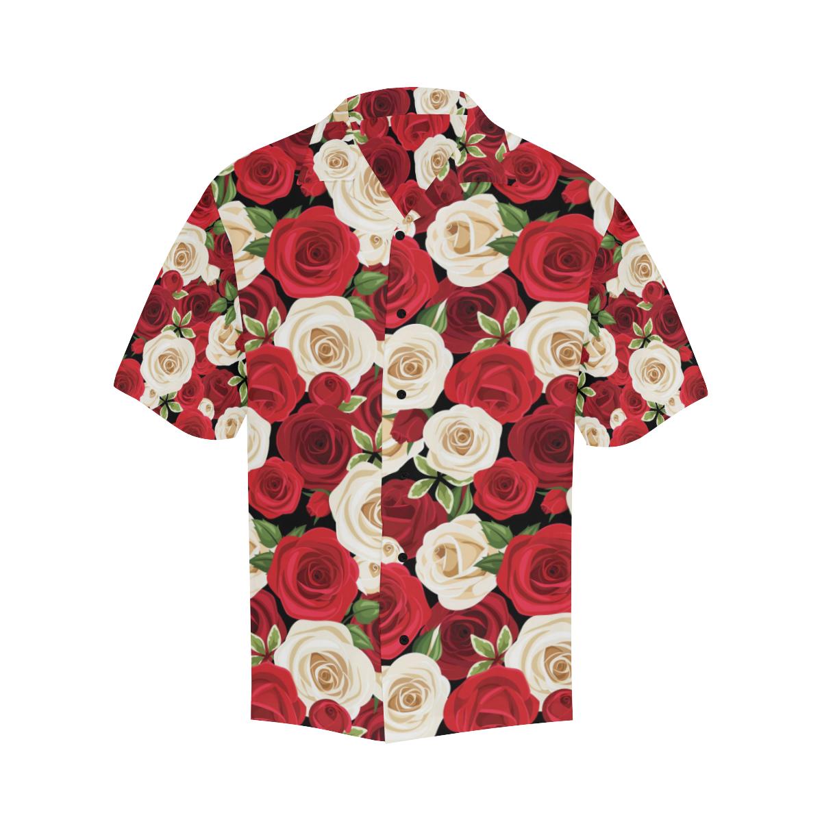 Rose Pattern Print Design RO06 Men Hawaiian Shirt-JorJune