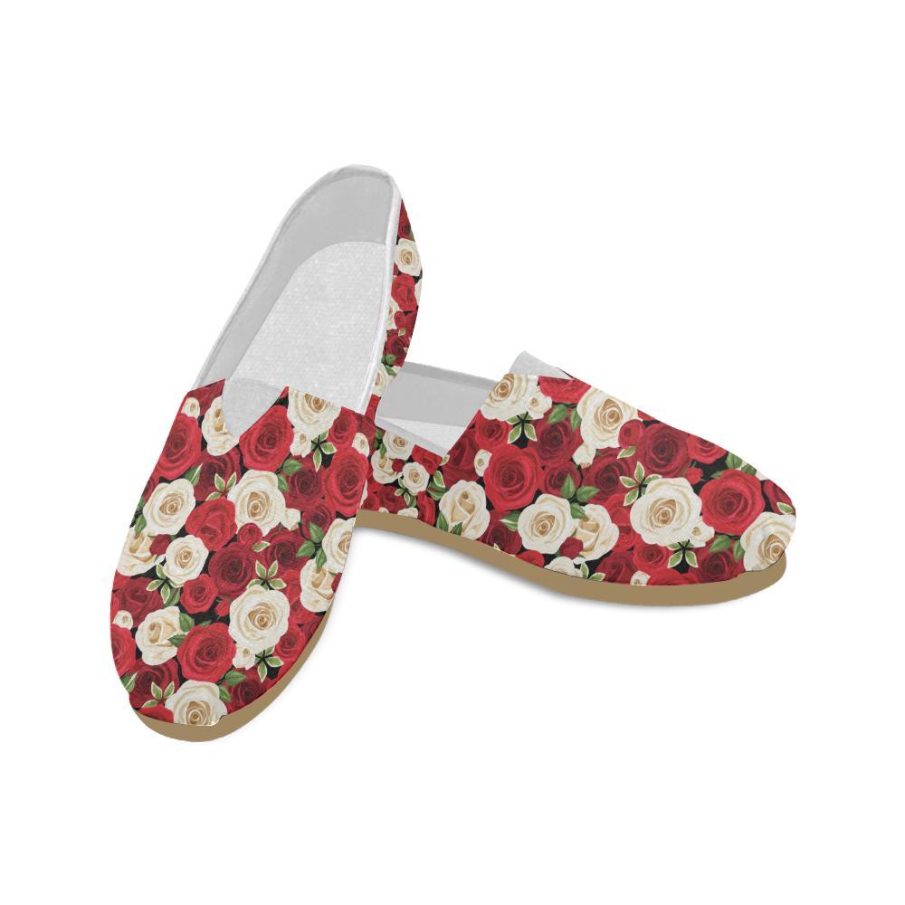 Rose Pattern Print Design RO06 Women Casual Shoes-JorJune.com