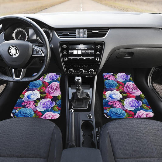 Rose Pattern Print Design RO09 Car Floor Mats-JORJUNE.COM