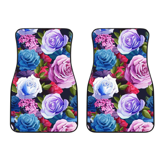 Rose Pattern Print Design RO09 Car Floor Mats-JORJUNE.COM