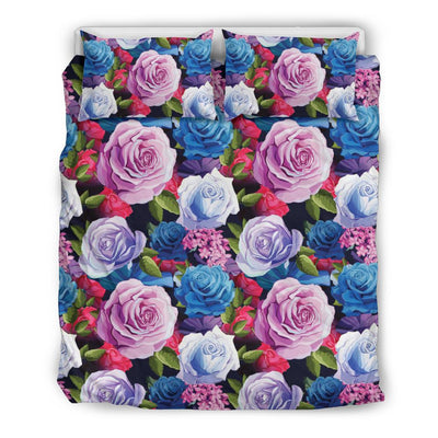 Rose Pattern Print Design RO09 Duvet Cover Bedding Set-JORJUNE.COM