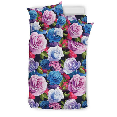 Rose Pattern Print Design RO09 Duvet Cover Bedding Set-JORJUNE.COM