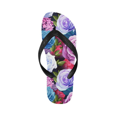 Rose Pattern Print Design RO09 Flip Flops-JorJune