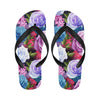 Rose Pattern Print Design RO09 Flip Flops-JorJune