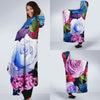 Rose Pattern Print Design RO09 Hooded Blanket-JORJUNE.COM