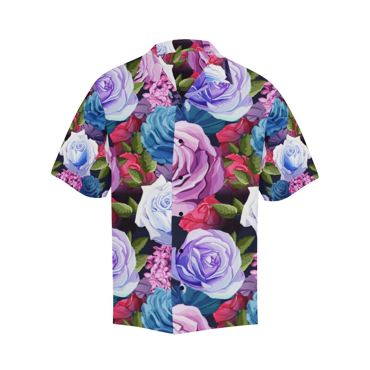 Rose Pattern Print Design RO09 Men Hawaiian Shirt-JorJune