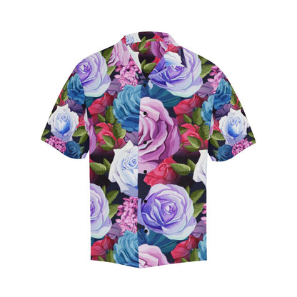 Rose Pattern Print Design RO09 Men Hawaiian Shirt-JorJune