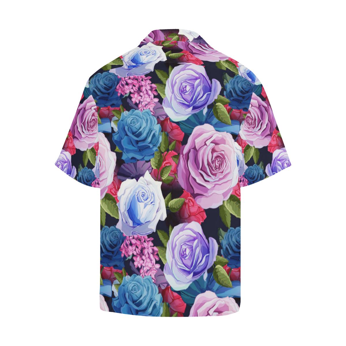 Rose Pattern Print Design RO09 Men Hawaiian Shirt-JorJune