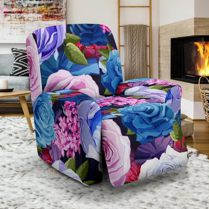 Rose Pattern Print Design RO09 Recliner Slipcover-JORJUNE.COM