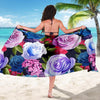 Rose Pattern Print Design RO09 Sarong Pareo Wrap-JORJUNE.COM