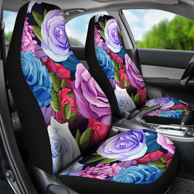 Rose Pattern Print Design RO09 Universal Fit Car Seat Covers-JorJune