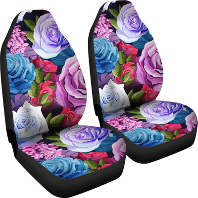 Rose Pattern Print Design RO09 Universal Fit Car Seat Covers-JorJune