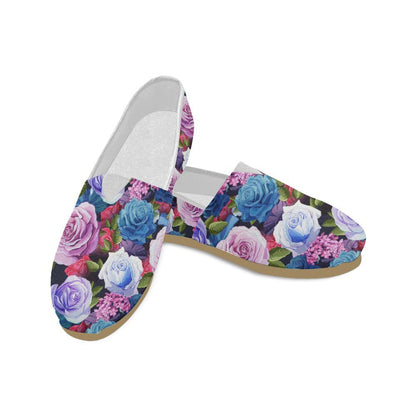 Rose Pattern Print Design RO09 Women Casual Shoes-JorJune.com
