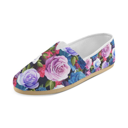 Rose Pattern Print Design RO09 Women Casual Shoes-JorJune.com