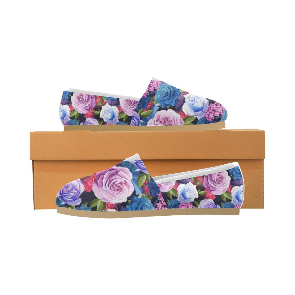 Rose Pattern Print Design RO09 Women Casual Shoes-JorJune.com
