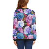 Rose Pattern Print Design RO09 Women Long Sleeve Sweatshirt-JorJune