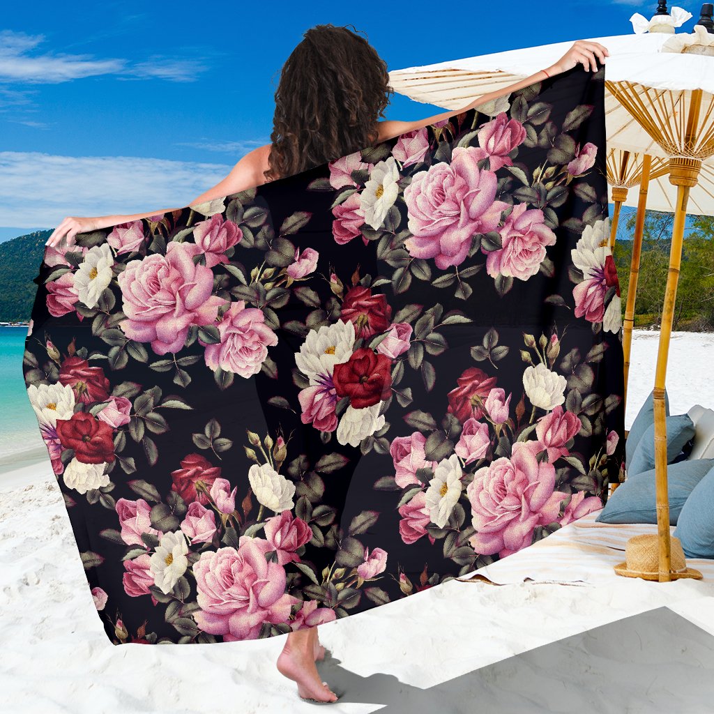 Rose Pattern Sarong Pareo Wrap